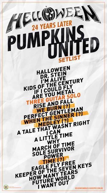 Setlist helloween united