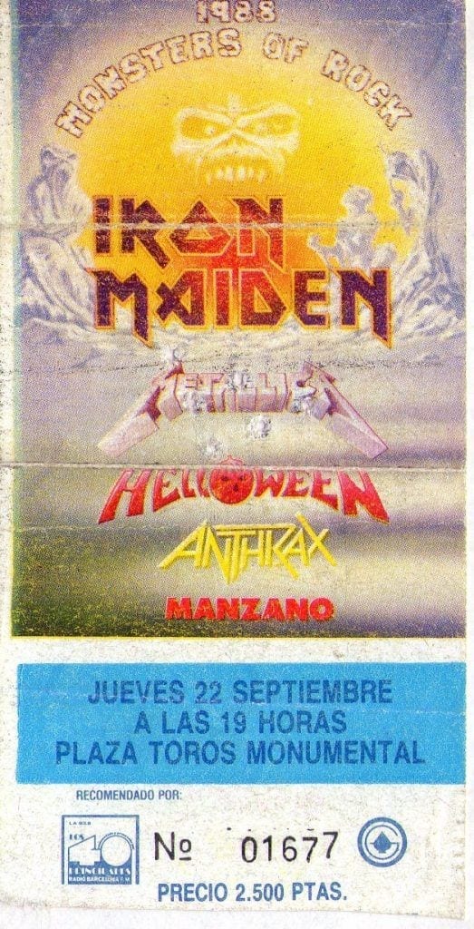 Monsters of rock 1988 españa