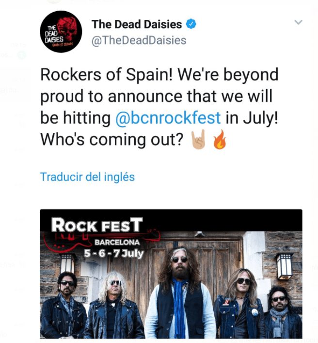the dead daisies en rock fest barcelona
