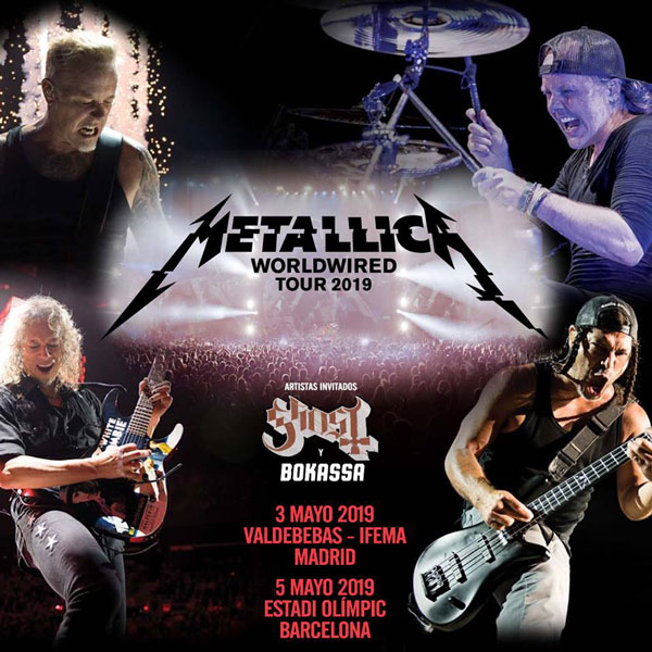 gira Metallica 2019 madrid barcelona