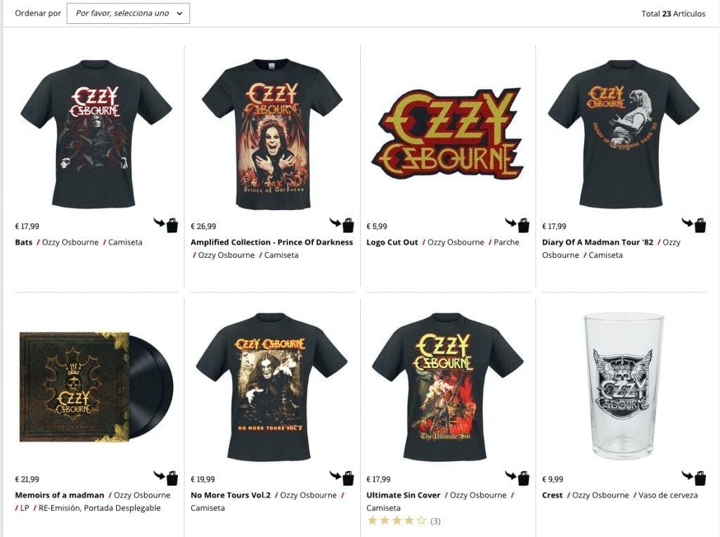Ozzy merch - rock and blog
