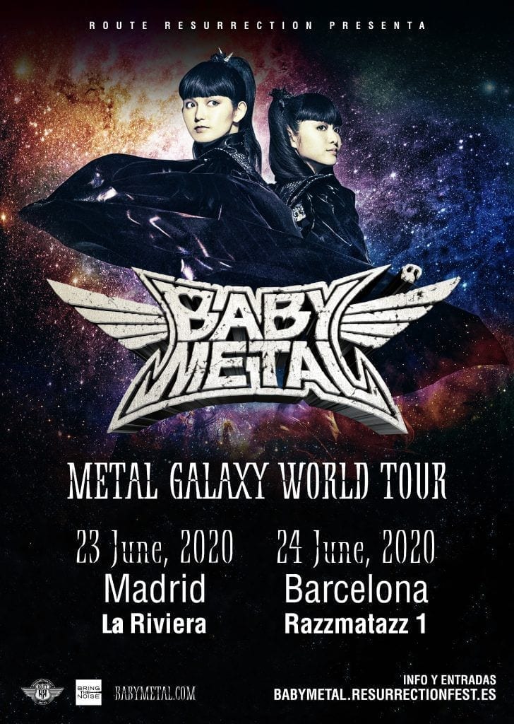 Babymetal gira 2020 - rock and blog