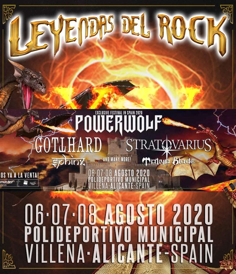 cartel leyendas del rock 2020