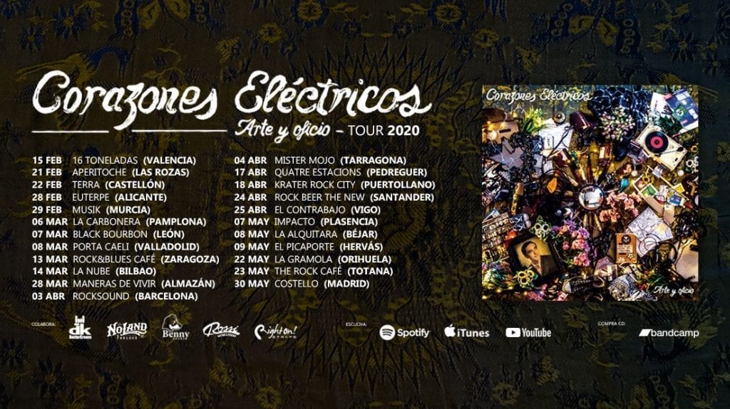 Corazones eléctricos gira20 - rock and blog