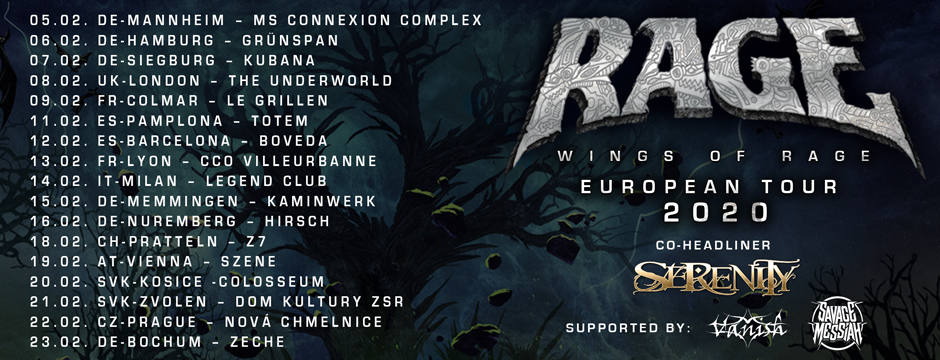 Rage tour 2020 - rock and blog