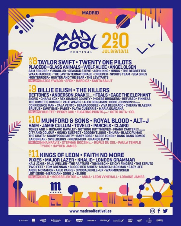 Mad cool 2020 cartel completo - rock and blog