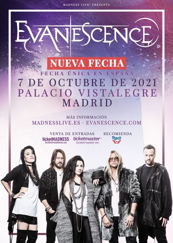 Evanescence madrid 2021 - rock and blog