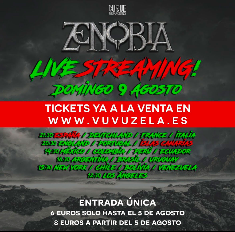 Zenobia streaming concert - rock and blog