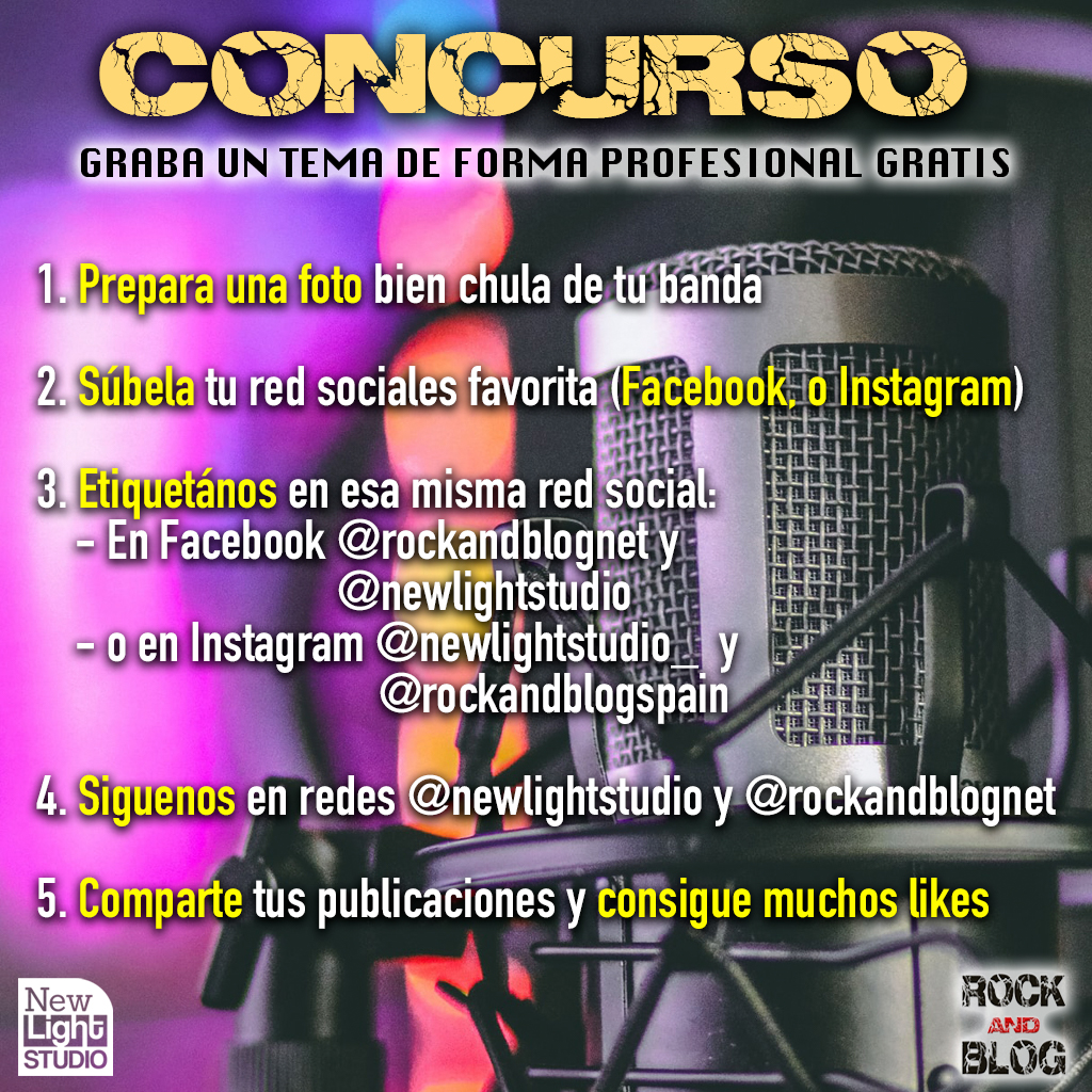 Concurso instagram ok - rock and blog