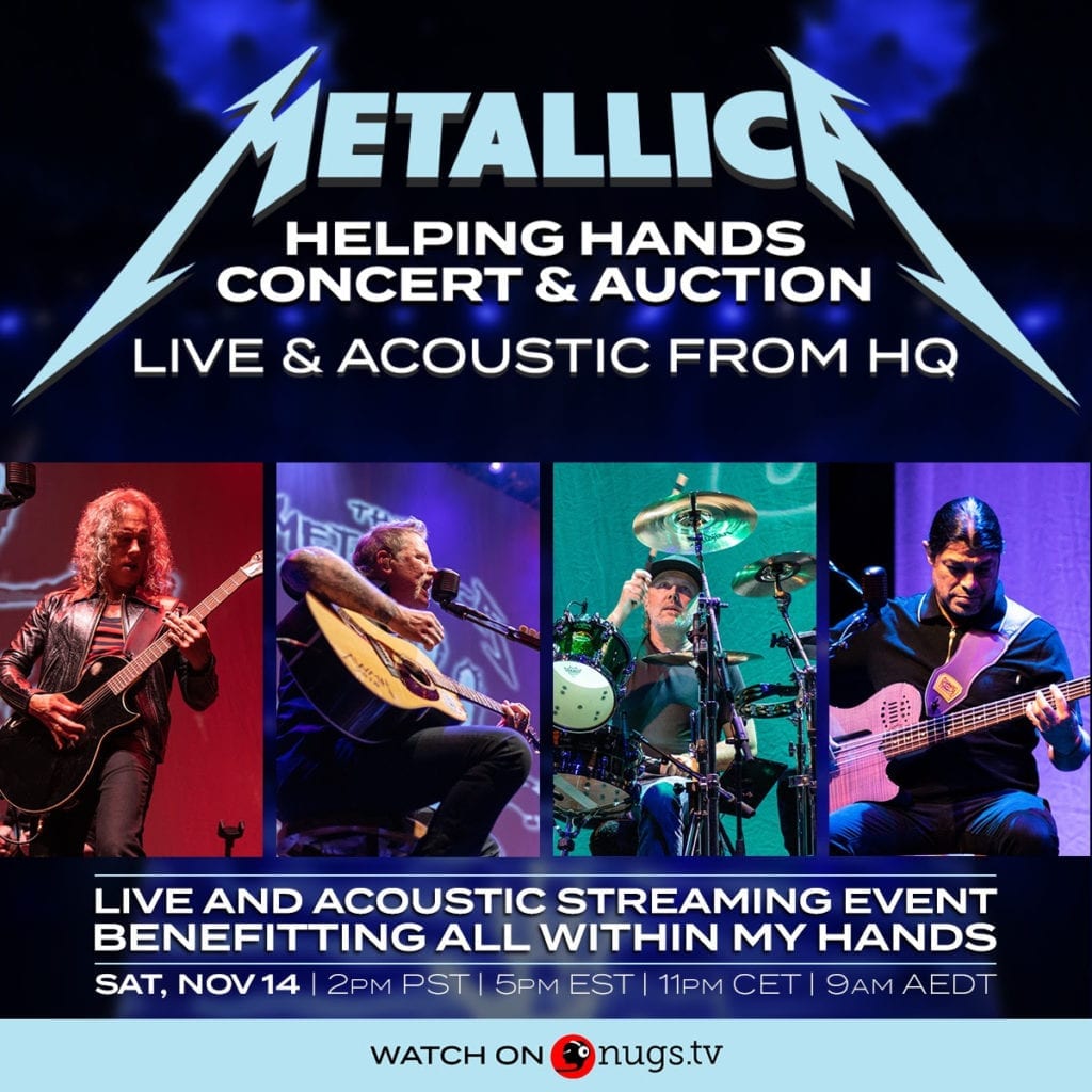 Metallica helping hands - rock and blog