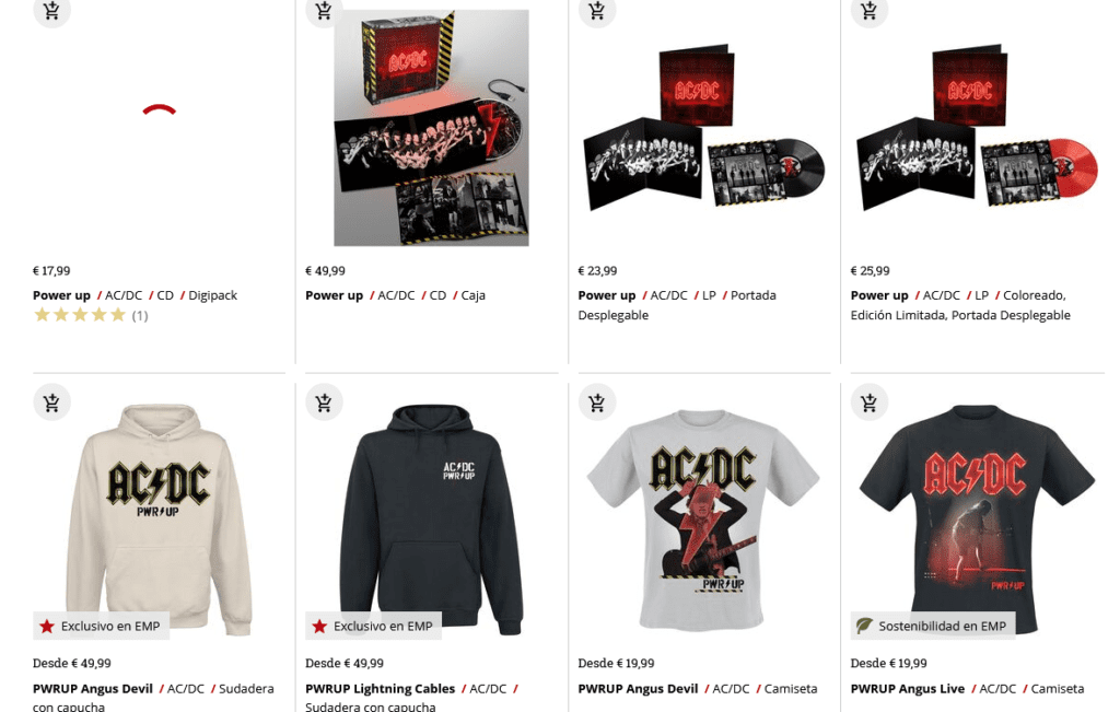 Merch acdc 2020 - rock and blog