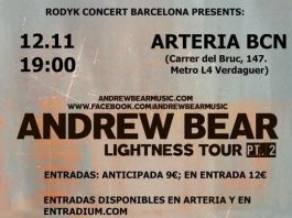 cartel andrew bear barcelona rock and blog