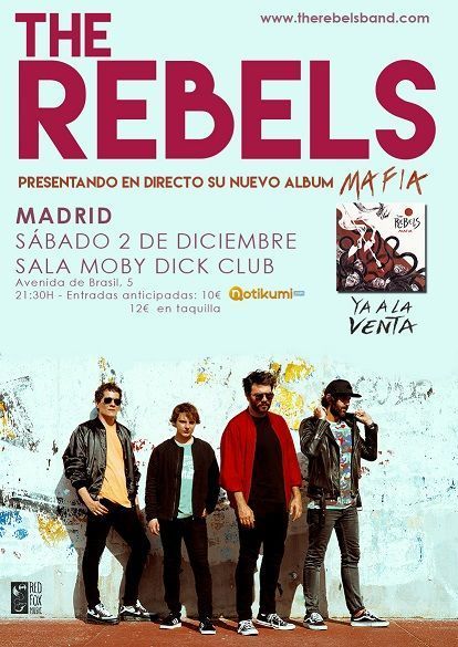 the rebels mafia concierto madrid rock and blog