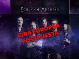 sons of apollo gira postpuesta 2020