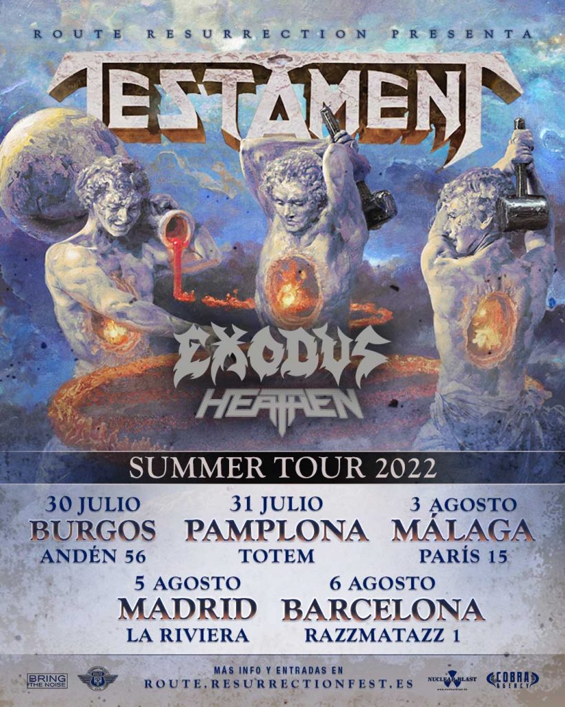 Testament spain 2022 - rock and blog