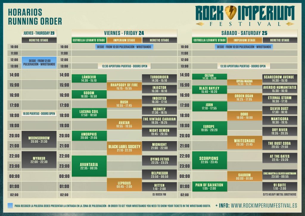 Horario rockimperiumfestival 2022 web 1 - rock and blog