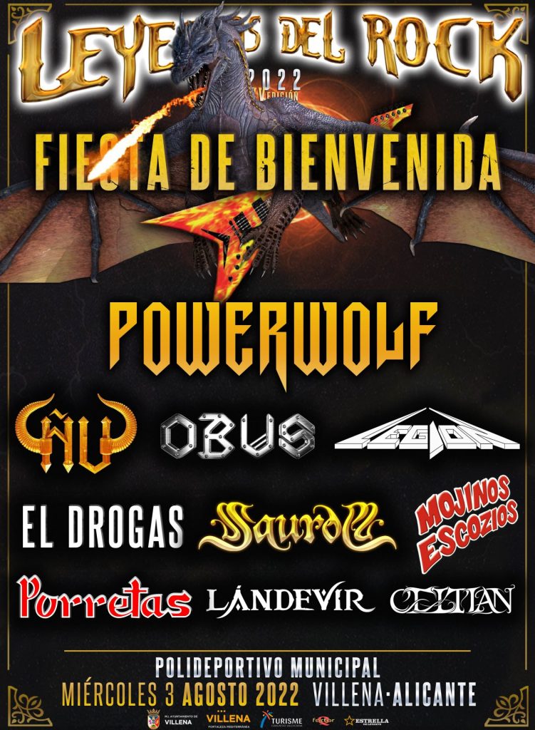 Leyendas del rock fiesta bienvenida - rock and blog