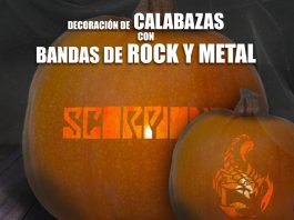 decoracion calabazas rock y metal