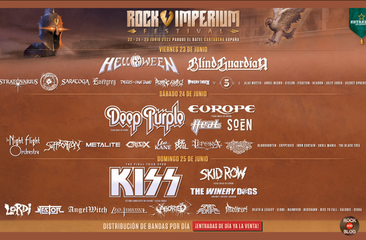 rock imperium 2023 distribucion de bandas por dias