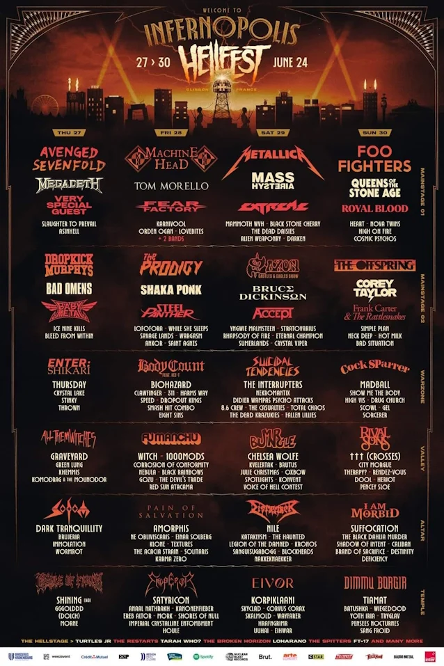 Hellfest2024fulllineup - rock and blog