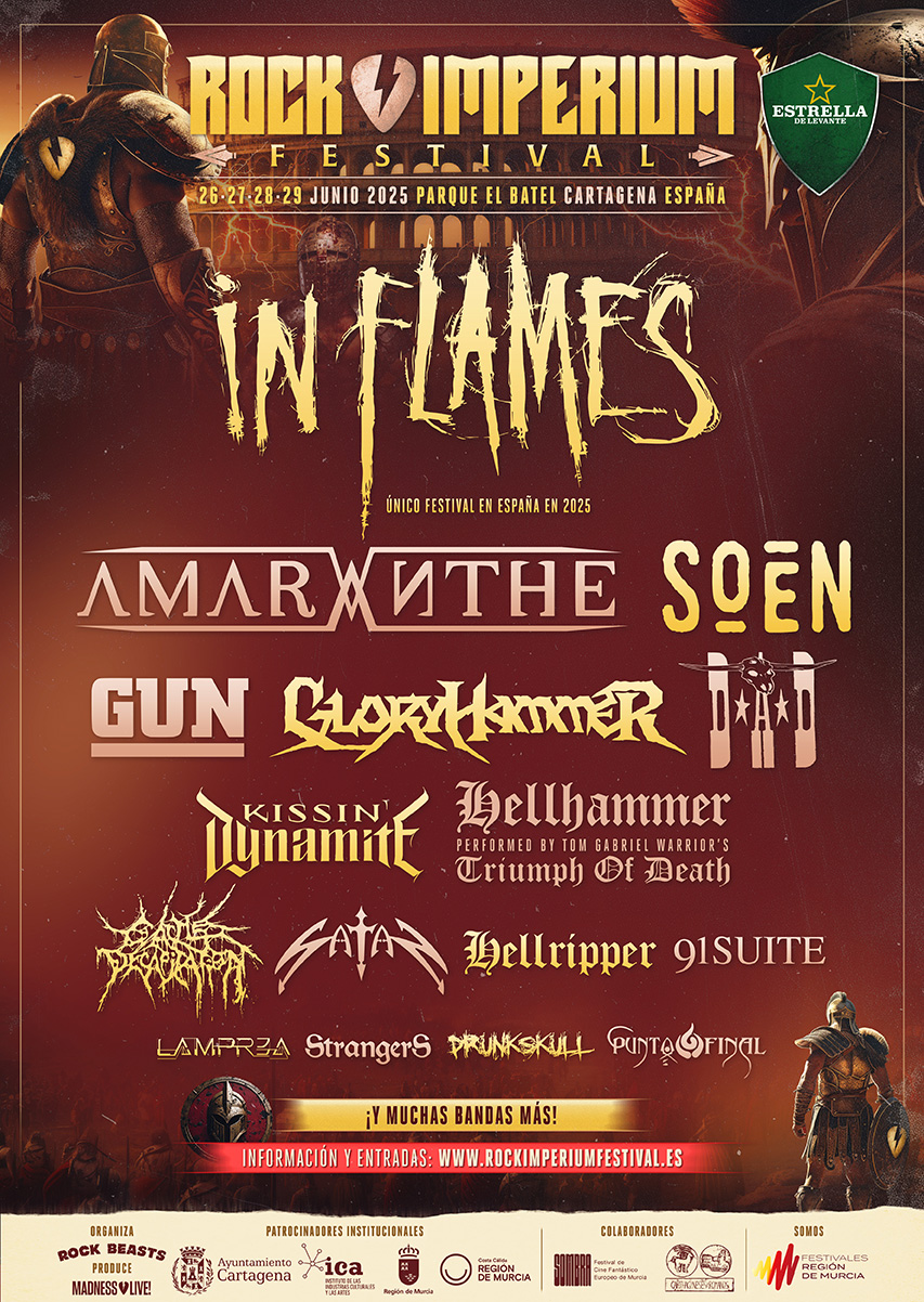 PRIMERAS CONFIRMACIONES PARA ROCK IMPERIUM FESTIVAL 2025