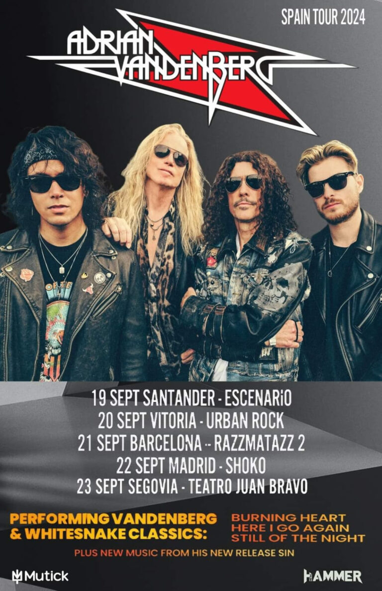 Gira española de VANDENBERG en septiembre
