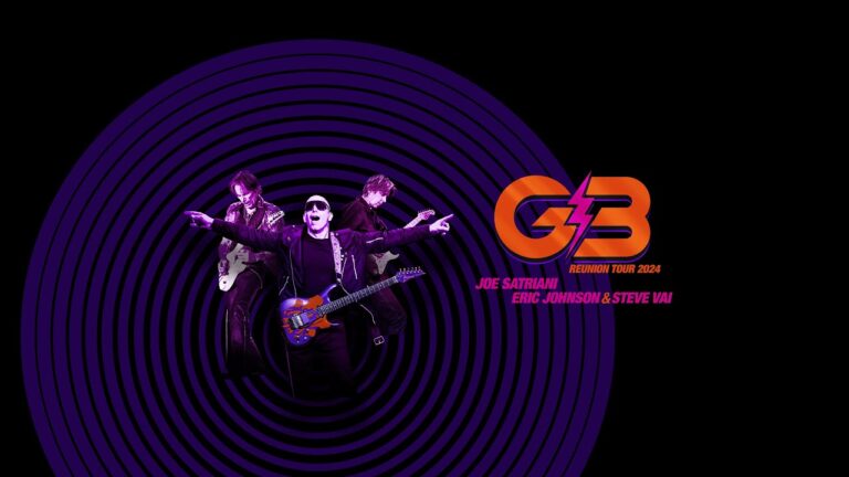 JOE SATRIANI, ERIC JOHNSON y STEVE VAI se reunen para la nueva gira ‘G3’.