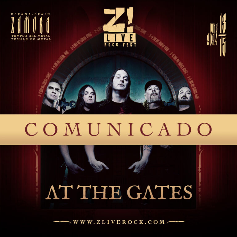 AT THE GATES no estara en la cartelera de Z! LIVE