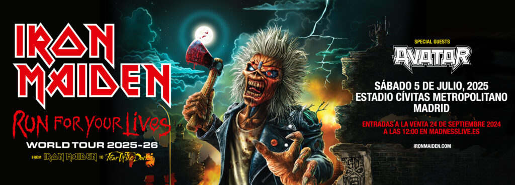 Iron Maiden anuncia concierto en Madrid en 2025