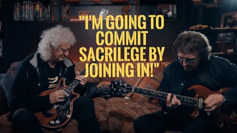Vídeo de Brian May con Tony Iommi interpretando «Paranoid»