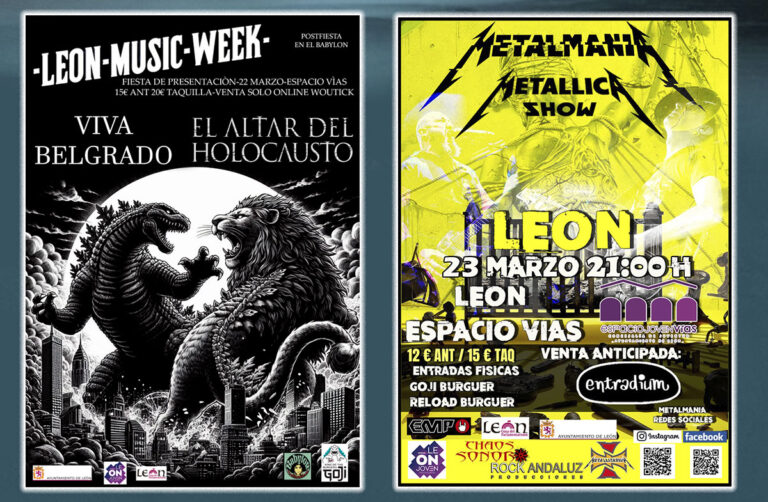 LEÓN MUSIC WEEK y METALMANIA en León – MARZO 2024