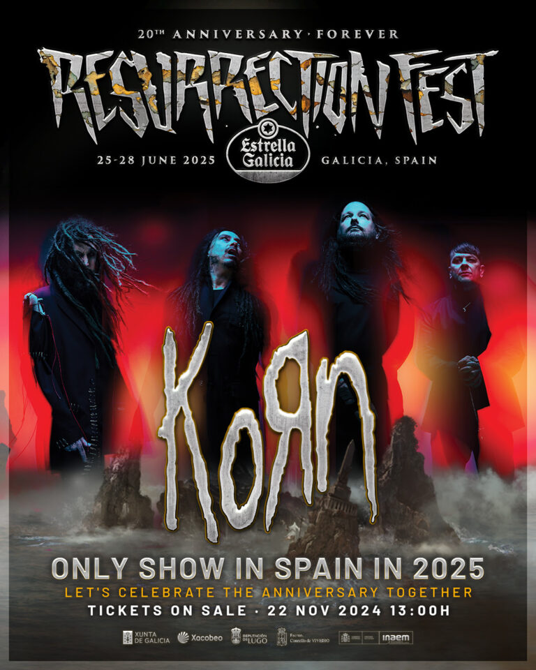 Korn nuevo cabeza de Cartel del Resurrection Fest Estrella Galicia 2025