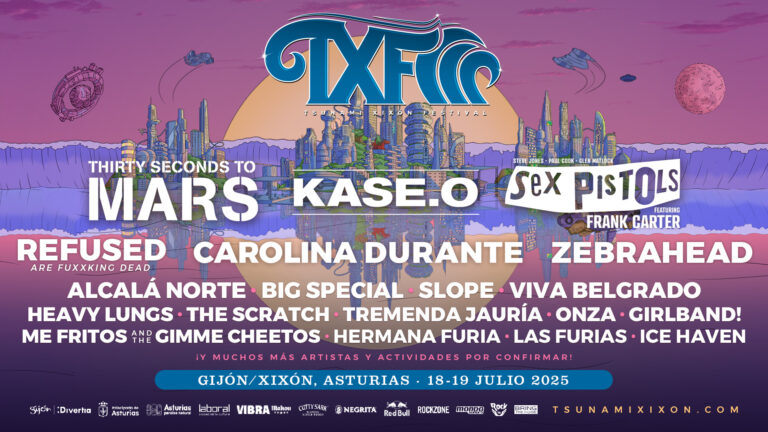 Tsunami Xixón Festival 2025: Kase.O, Carolina Durante, Lita Ford y más en un cartel impresionante