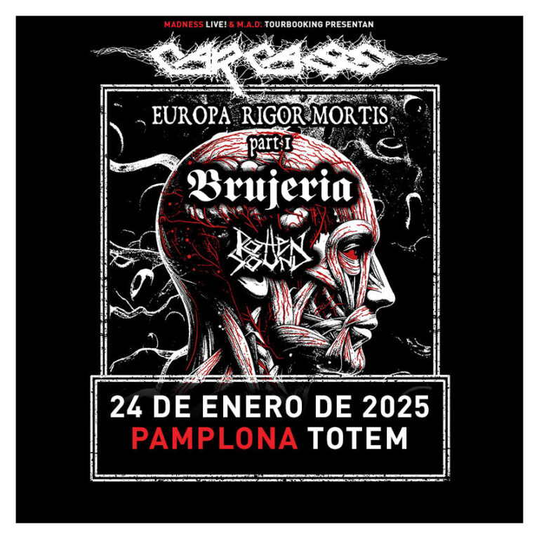 Crónica de Europa Rigor Mortis Part 1: Carcass, Brujería y Rotten Sound en Pamplona