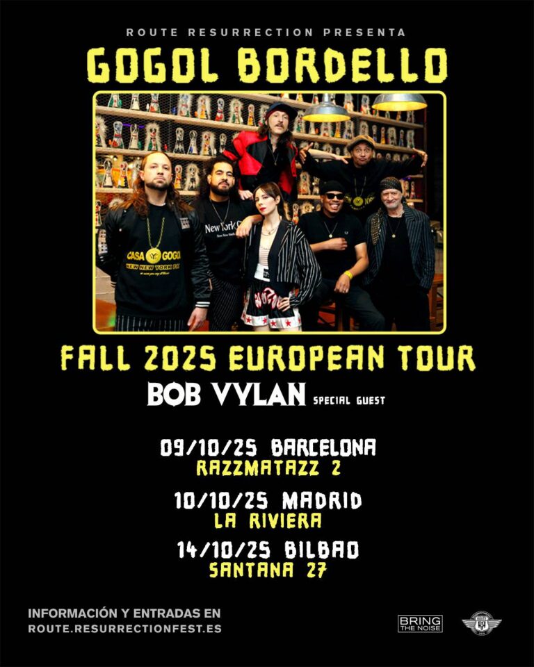 ¡Gogol Bordello Regresan a España en Octubre con Bob Vylan!