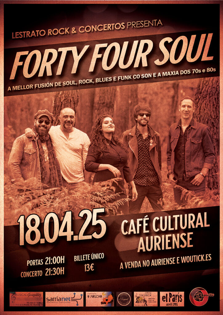 ¡Forty Four Soul llega a Galicia! La fusión que no te puedes perder