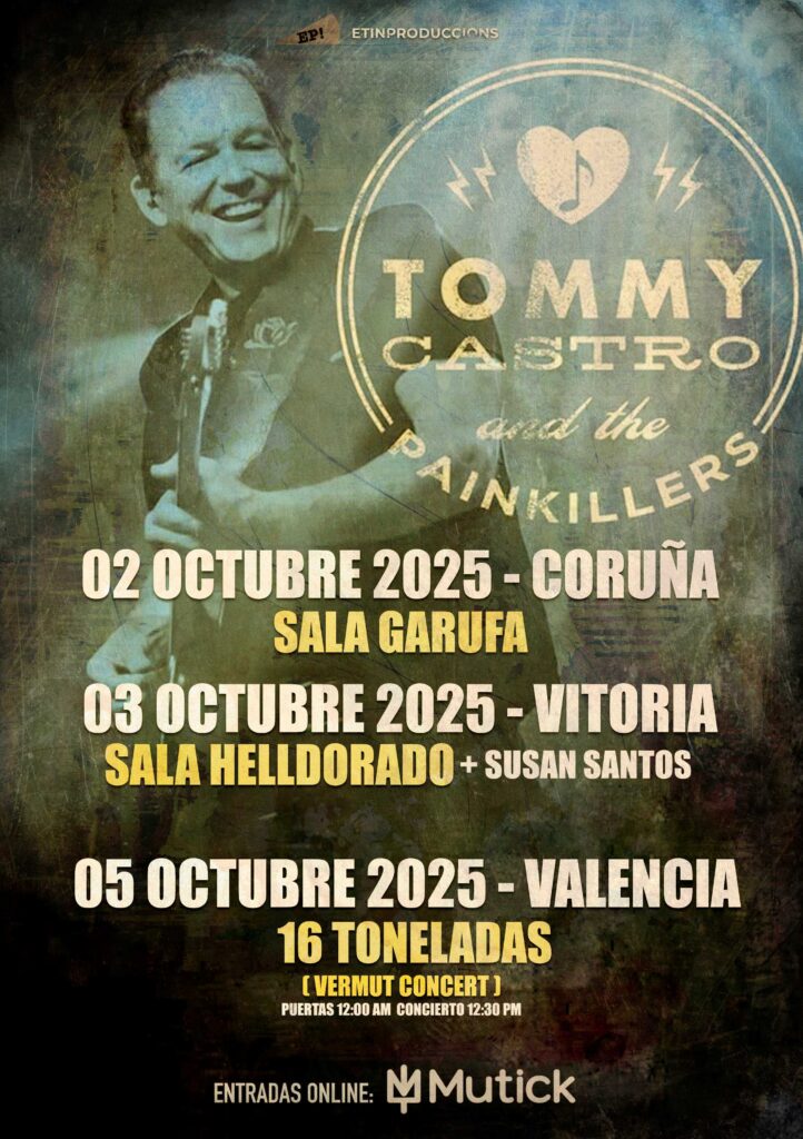 Tommy Castro regresa con “Closer To The Bone” y una gira española muy especial
