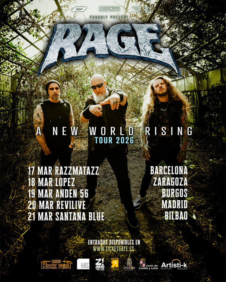 Rage vuelve a España con su gira “A New World Rising Tour 2026”