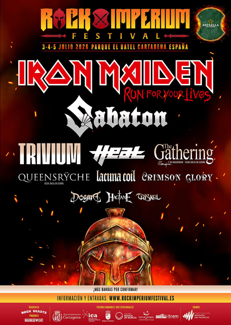 Iron Maiden encabeza el Rock Imperium Festival 2026 en Cartagena