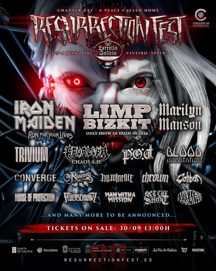 Iron Maiden encabeza el regreso histórico al Resurrection Fest Estrella Galicia 2026