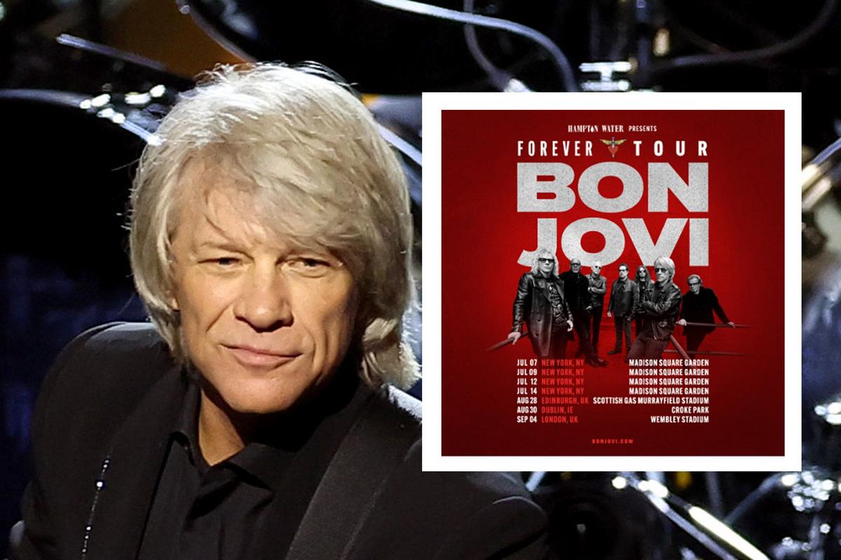 Bon Jovi Tour '84 Oficial Camiseta Para Hombre (Small