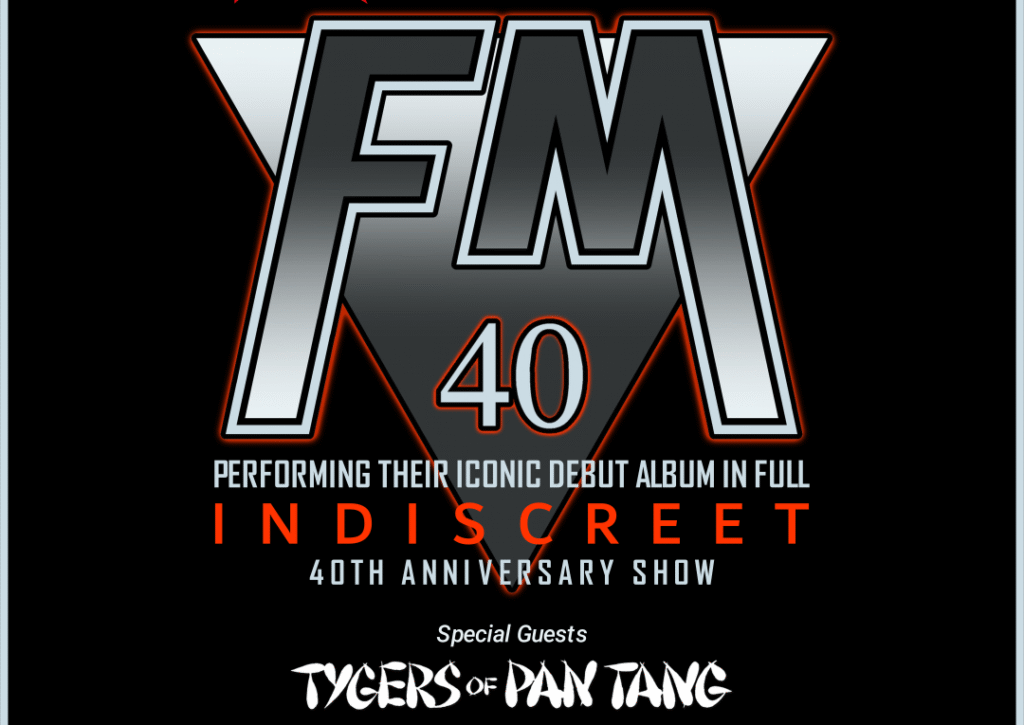 FM gira en España 2026: “Indiscreet” 40th Anniversary Show con Tygers of Pan Tang