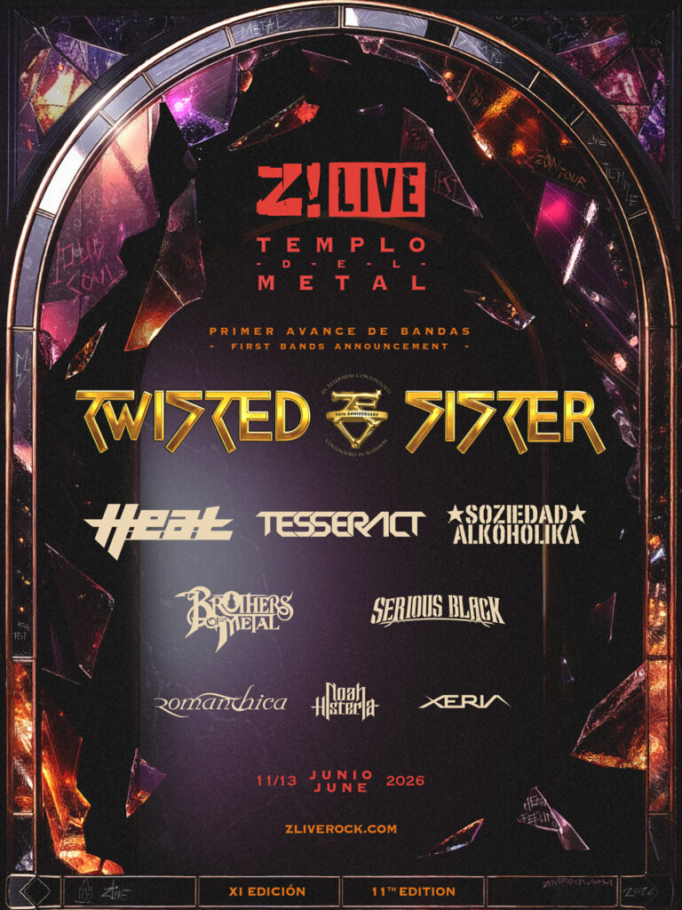 H.E.A.T., TESSERACT Y SOZIEDAD ALKOHÓLIKA entre las novedades de Z! LIVE 2026