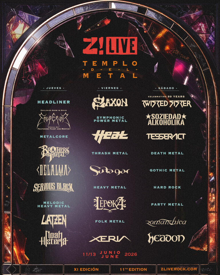 Z! Live Rock Fest 2026 publica la distribución completa por días