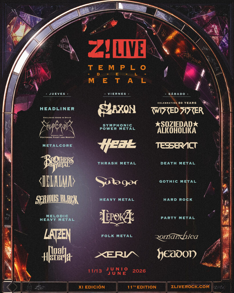 Z! Live Rock Fest 2026 publica la distribución completa por días