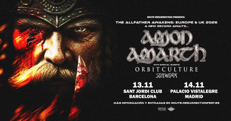 Amon Amarth anuncian dos conciertos en España con la gira “The Allfather Awakens” en 2026