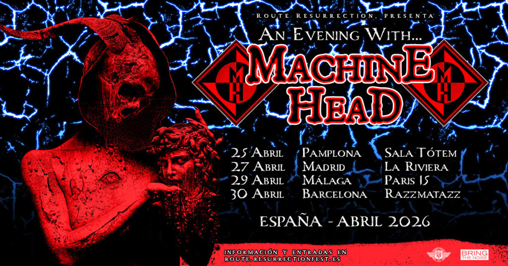 ¡Machine Head Anuncia Gira Europea 'An Evening With…' para 2026!