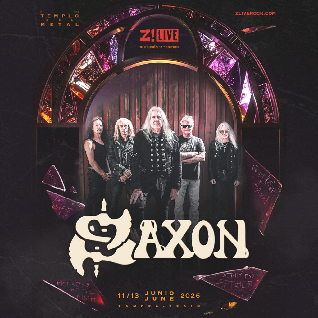 SAXON se suma al Z! Live Rock Fest 2026: heavy metal británico en estado puro