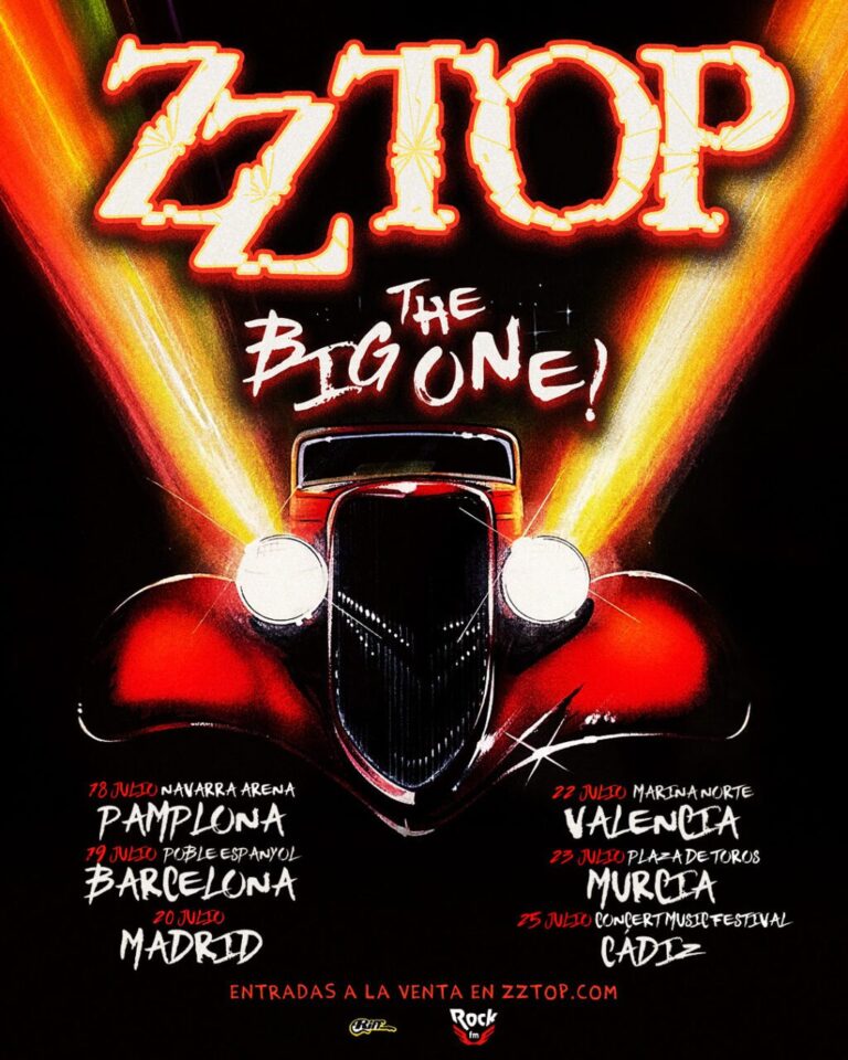 ZZ TOP anuncia gira por España en 2026: cinco conciertos muy esperados por los fans del Rock sureño