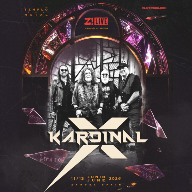 KARDINAL X se suma al Z! Live 2026: el heavy metal londinense aterriza en Zamora